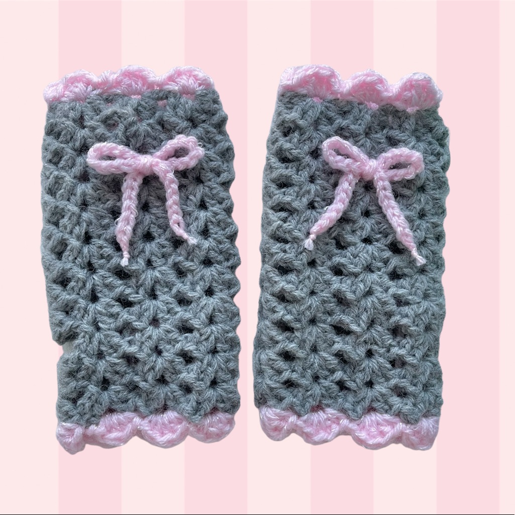 Crochet Hand Teddies Hand Warmers